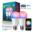 Lâmpada Smart Compatível Wi‑Fi RGB