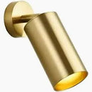 Spot Cilíndrico Dourado de Sobrepor