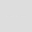 Lustre de Cristal K9 8 Braços Dourado