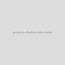 Pendente Cilíndrico Vidro Âmbar