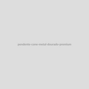 Pendente Cone Metal Dourado Premium