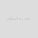 Pendente Nordic Branco e Madeira