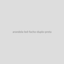 Arandela LED Facho Duplo Preta