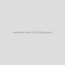 Pendente Linear LED 120cm Preto