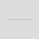 Lustre LED Anéis Concêntricos Dourado