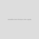Arandela Retrô Bronze com Cúpula