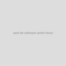 Spot de Sobrepor Preto Fosco