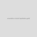 Arandela Cristal Lapidado Gold