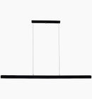 Lustre Moderno Linear LED Preto Fosco