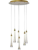 Lustre Pendente Cristal Rain Drop Luxo